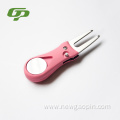 Golf Divot Repair Tool with Pop-up Button